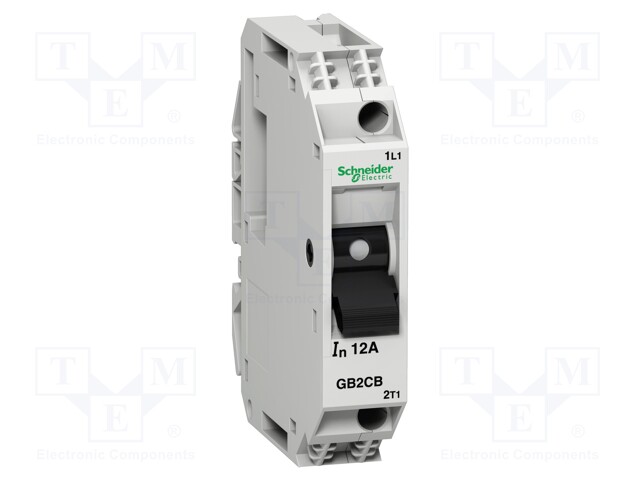 Motor breaker; 250VAC; DIN; Electr.connect: screw terminals; IP20