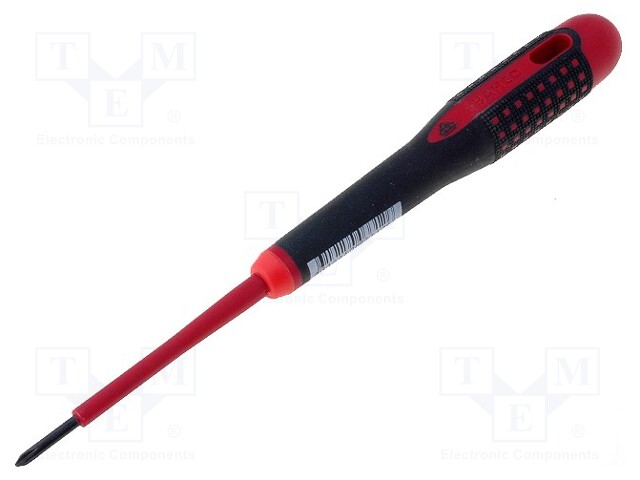 Screwdriver; insulated; Phillips; PH0; Blade length: 60mm; 1kVAC