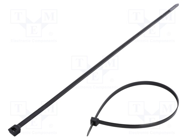 Cable tie; L: 700mm; W: 9mm; polyamide; 778N; black; Ømax: 210mm