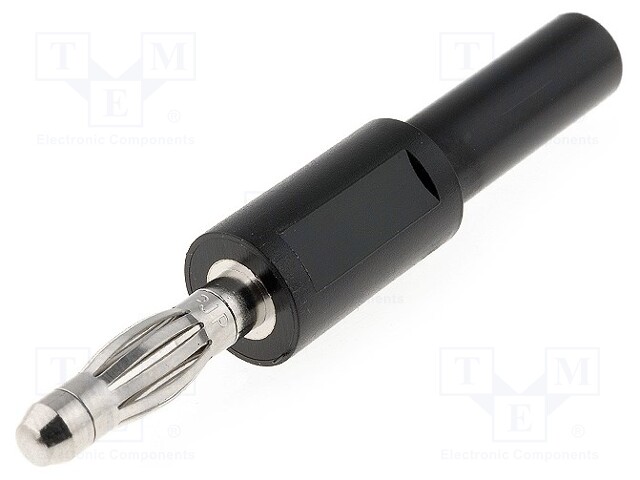 Plug; 4mm banana; banana 4mm socket,banana 4mm plug; 10A; 30VAC