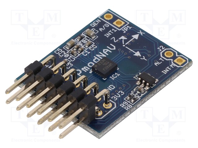 Pmod module; SPI; LPS25HB,LSM9DS1; Pmod connector