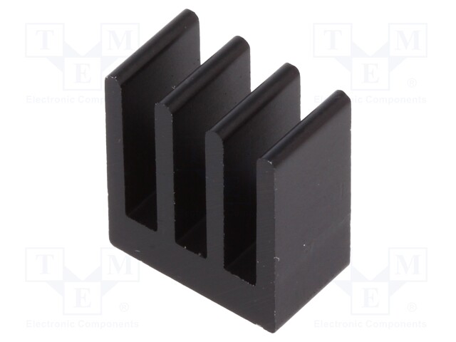 Heatsink: extruded; black; L: 8mm; W: 13.5mm; H: 15.24mm; 25.6K/W