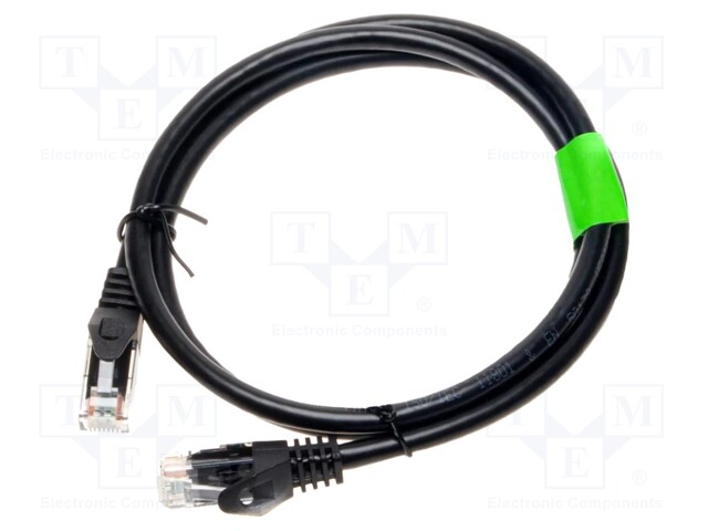 Serial interface cable; black; RJ45 plug x2