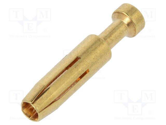 Contact; female; 0.37mm2; 22AWG; gold-plated; crimped; bulk; 16A