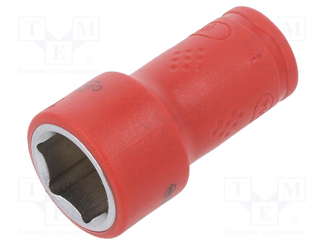 Key; hex socket,socket spanner; HEX 14mm; 1/4"; 42mm; insulated