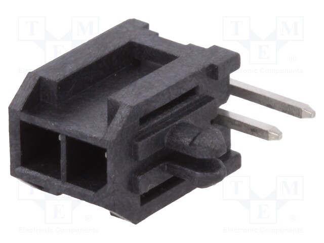 Socket; wire-board; male; Minitek Pwr 3.0; 3mm; PIN: 2; PCB snap-in