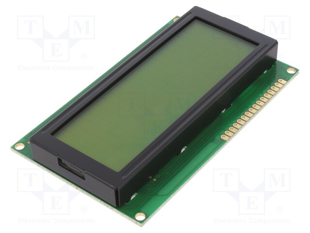 Display: LCD; alphanumeric; STN Positive; 20x4; 98x60x10mm; LED