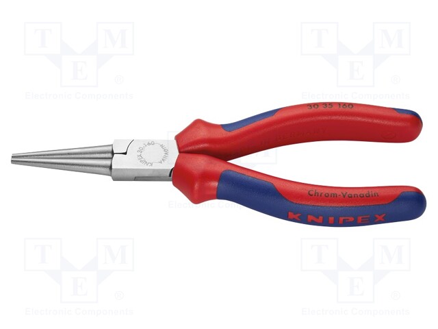 Pliers; flat,elongated; 160mm