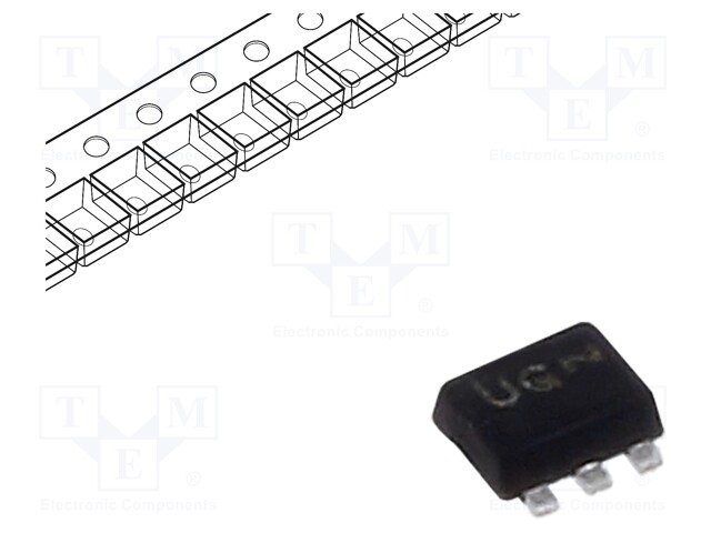 Logic IC, AND Gate, Single, 2 Inputs, 5 Pins, SOT-553, 17SV08