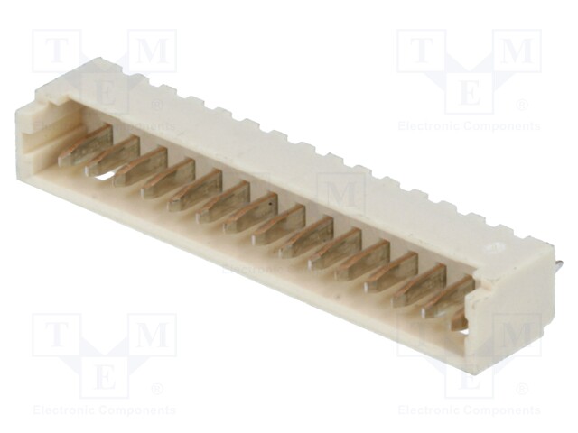 Socket; wire-board; male; PicoBlade; 1.25mm; PIN: 15; THT; 1A; tinned