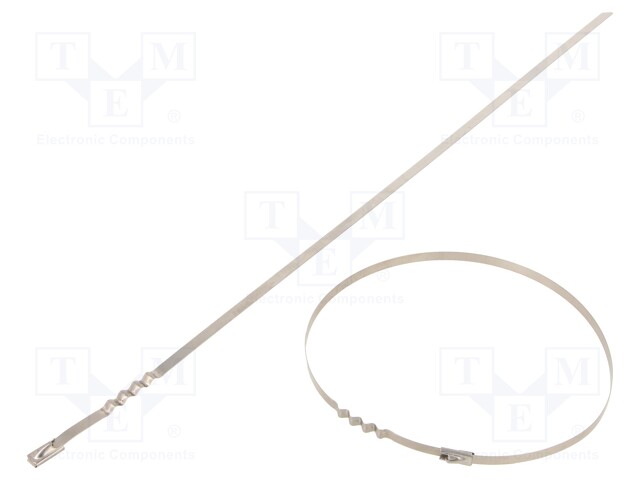 Cable tie; L: 360mm; W: 4.6mm; acid resistant steel AISI 316; 445N