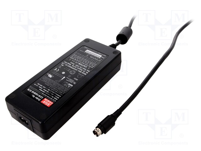 Power supply: switched-mode; 48VDC; 3.34A; 160W; Case: desktop