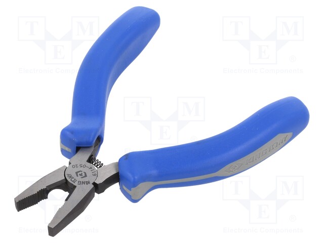 Pliers; miniature,universal; two-component handle grips; 122mm