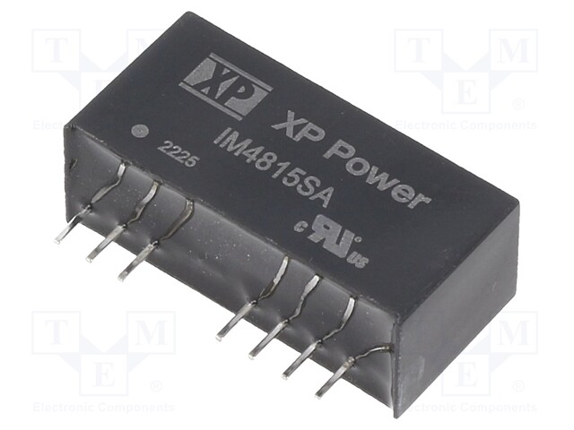 Isolated Board Mount DC/DC Converter, Regulated, ITE, 1 Output, 2 W, 15 V, 135 mA