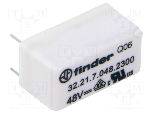 Relay: electromagnetic; SPST-NO; Ucoil: 48VDC; 6A/250VAC; 3A/30VDC