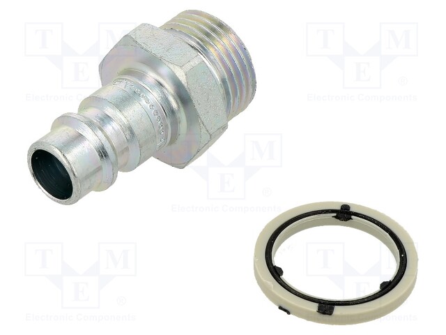 Connector plug; G 3/8"; outside; -0.95÷10bar; 27g