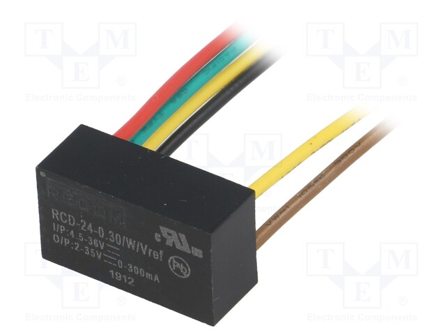 Converter: DC/DC; Uin: 4.5÷36V; Uout: 2÷35VDC; Iout: 300mA; 6.8g