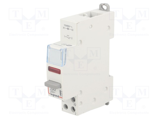 Module: pushbutton switch; 20A; Mounting: DIN; 250VAC; monostable