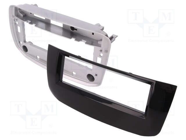 Radio mounting frame; Fiat; 1 DIN; black gloss