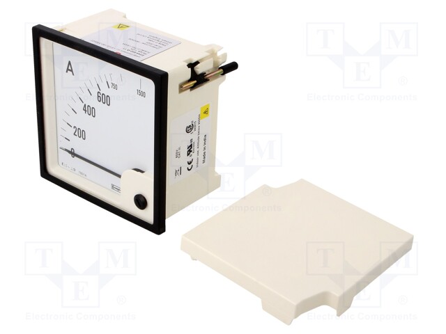 Meter: panel; analogue; 0/750÷1500A; True RMS; Iin: 1/2A; Class: 1,5