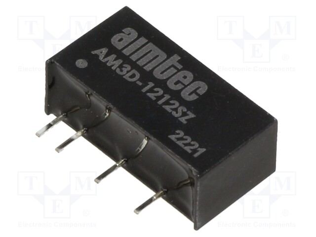 Converter: DC/DC; 3W; Uin: 10.8÷13.2V; Uout: 12VDC; Iout: 250A; SIP7