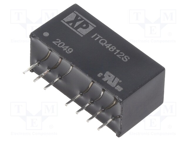 Isolated Board Mount DC/DC Converter, 1.5kV Isolation, ITE, 2 Output, 6 W, 12 V, 250 mA, -12 V