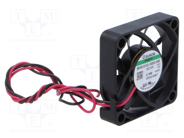 Fan: DC; axial; 12VDC; 45x45x10mm; 13.93m3/h; 29.3dBA; Vapo; Len: 3m