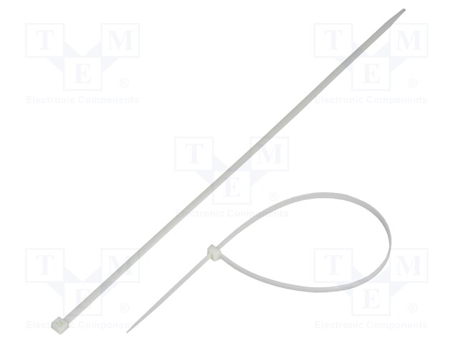 Cable tie; L: 650mm; W: 9mm; polyamide; 778N; natural; Ømax: 190mm