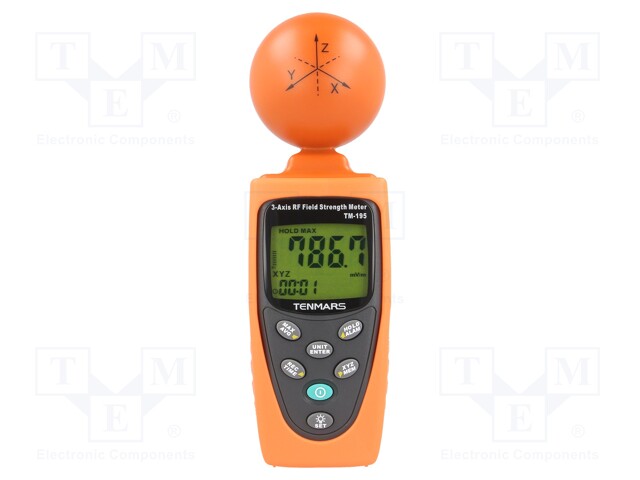 Electric field strength meter; LCD 4,5 digit (19999)