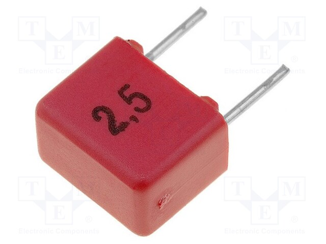 Capacitor: polypropylene; 3.3nF; 63VDC; 5mm; ±2.5%; 4.5x6x7.2mm