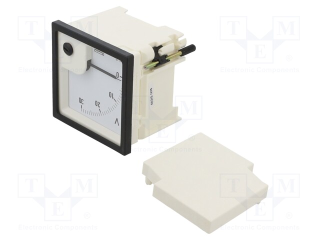 Meter: panel; analogue; 0÷30V; Class: 1,5; IP52; panel; 72x72mm