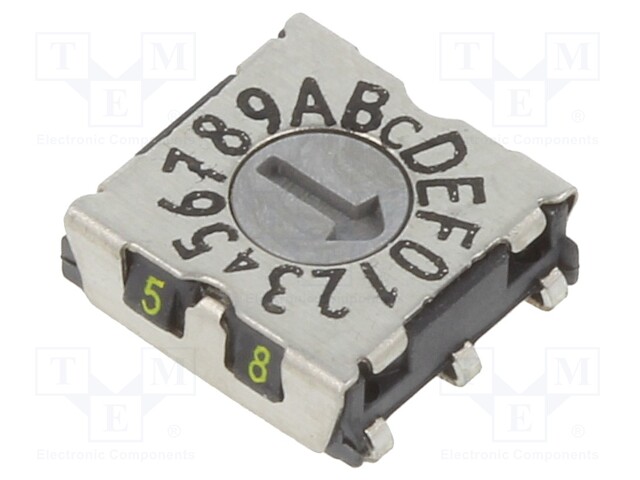 Switch: rotary; Pos: 16; 1uA/20mVDC; -50÷125°C; Mounting: SMD