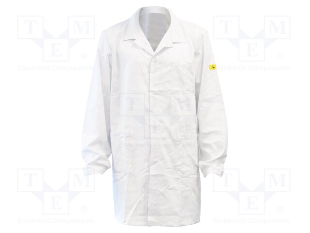 Coat; ESD; S; EN 61340-5-1; cotton,polyester,conductive fibers