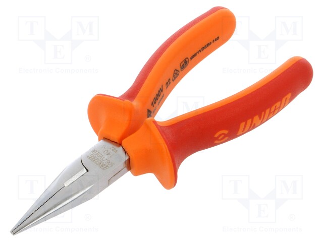 Pliers; side,cutting,half-rounded nose