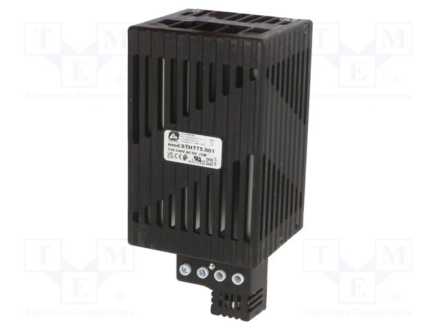 Heater; semiconductor; 75W; 120÷240VAC; IP20; -45÷80°C; Rail: TS35