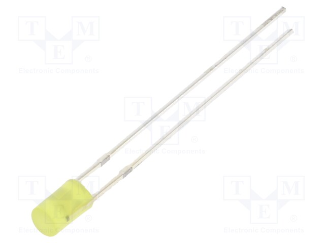 LED; 3mm; yellow; 330mcd; 140°; Front: flat; Pitch: 2.54mm; 225mW