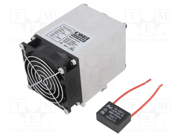 Blower heater; 400W; IP20; for DIN rail mounting; 230VAC