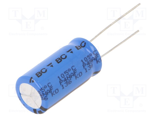 Capacitor: electrolytic; THT; 470uF; 50VDC; Ø12.5x25mm; Pitch: 5mm