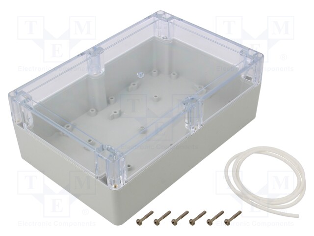 Enclosure: multipurpose; X: 140mm; Y: 210mm; Z: 75mm; ZP; light grey