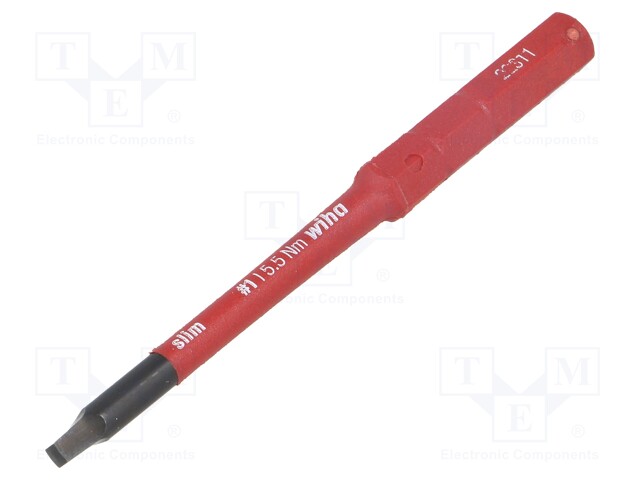 Screwdriver bit; square; #1; max.5.5Nm; 1kVAC; Overall len: 75mm