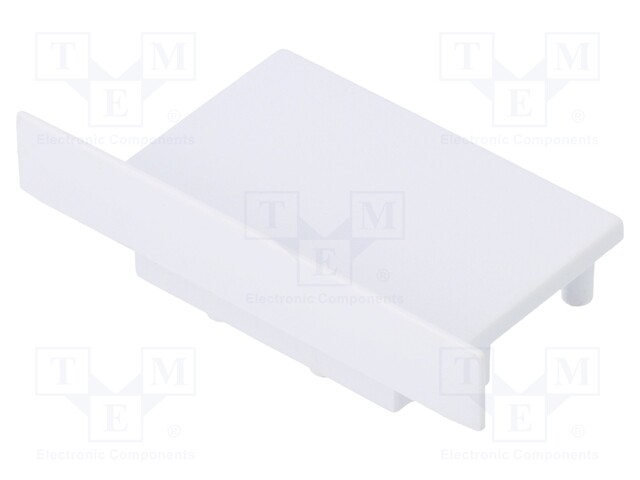 Cap for LED profiles; white; ABS; Application: VARIO30-07