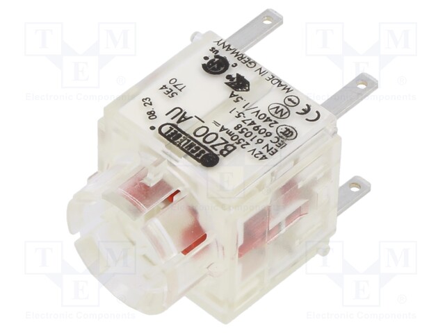 Contact block; -30÷70°C; IP00; Contacts: NC x2; 3mm