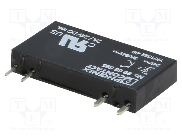 Relay: solid state; Ucntrl: 19.2÷28.8VDC; 3A; 3÷33VDC; socket