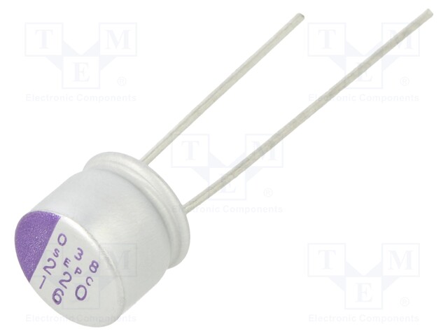 Capacitor: polymer; 220uF; 16VDC; ESR: 13mΩ; SEPC; SMD; ±20%; Ø8x7mm