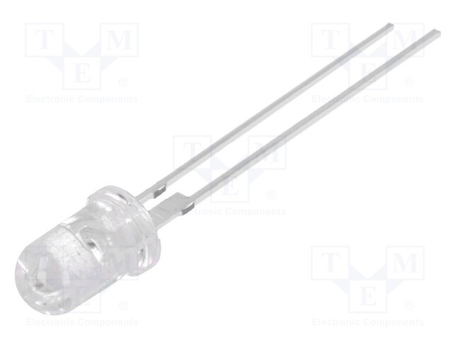 LED; 5mm; yellow; 5800÷7000mcd; 30°; 3÷4.5V; 20mA; Variant: blinking