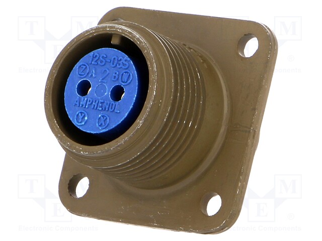 Connector: circular; Series: 97; socket; female; PIN: 2; soldering