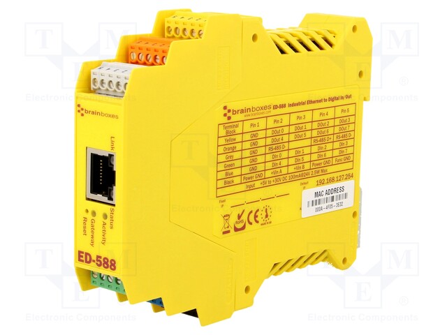 Industrial module: Ethernet gateway; Number of ports: 2; 5÷30VDC