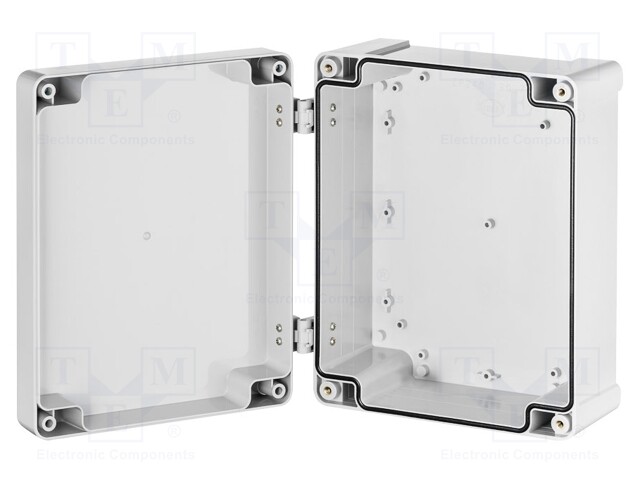 Enclosure: multipurpose; X: 190mm; Y: 240mm; Z: 105mm; ZP; light grey