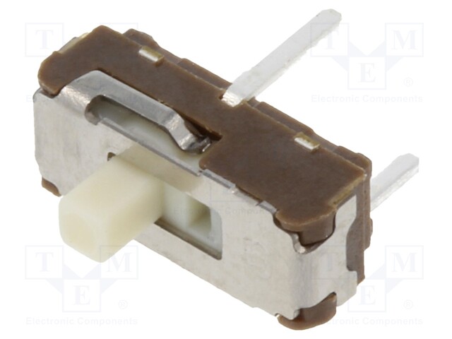 Switch: slide; Pos: 2; SPDT; 0.3A/6VDC; ON-ON; Mounting: THT; 3N