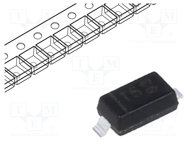 Diode: rectifying; SMD; 75V; 0.25A; 4ns; Package: reel,tape; SOD123